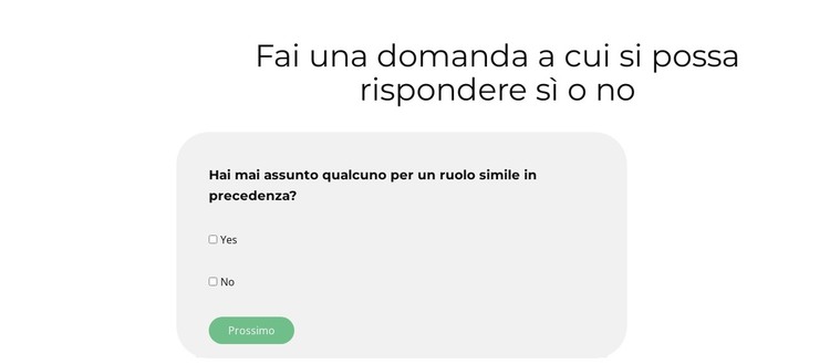 Metti alla prova le tue conoscenze ora Modello HTML