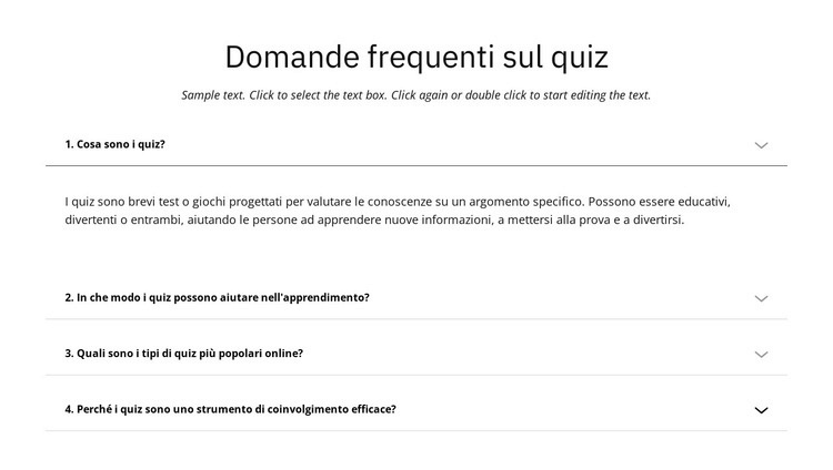 Domande frequenti sul quiz Modello HTML5