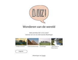 Wonderen Van De Wereld Quiz