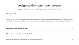 Quiz Veelgestelde Vragen