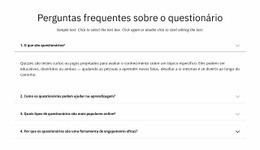 Perguntas Frequentes Sobre O Questionário Landing Page