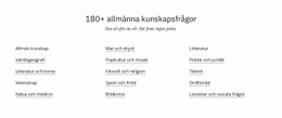 180 Frågesportfrågor