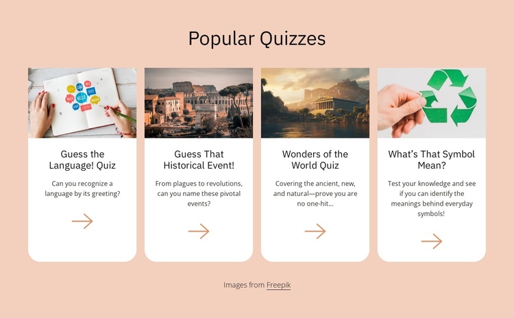 Popular quizzes Website Builder Software