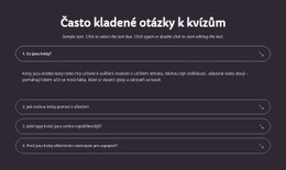 Nejčastější Dotazy K Kvízům