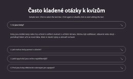 Nejčastější Dotazy K Kvízům