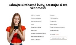 Test Your Trivia – Šablona Návrhu Webu
