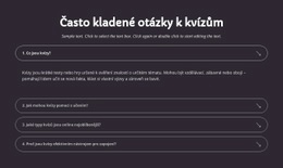 Nejčastější Dotazy K Kvízům