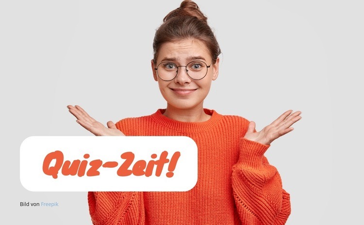 Entdecken Sie mit einem Quiz Vorlage