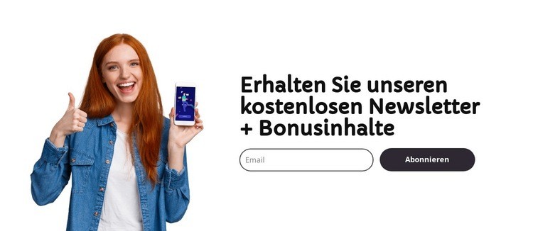 Kostenloser E-Mail-Newsletter Vorlage
