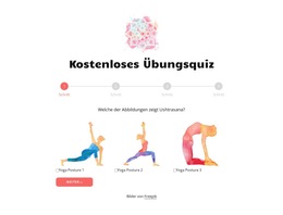 Kostenloses Übungsquiz – Fertiges Website-Design