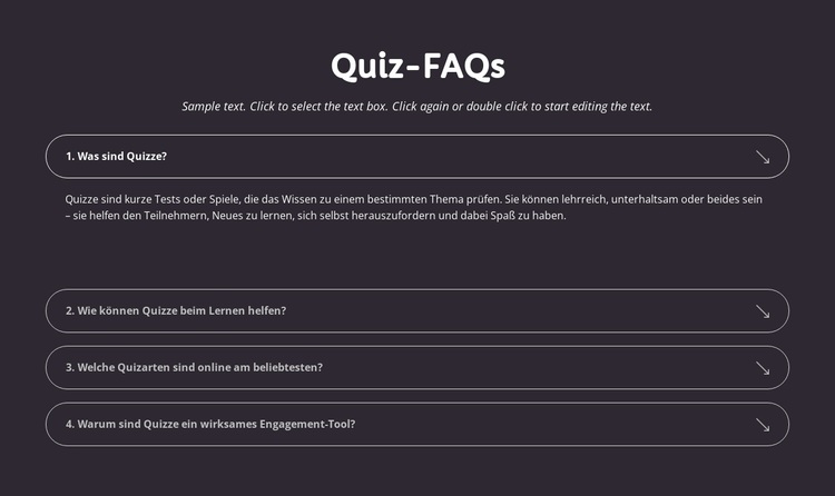 Quiz-FAQs WordPress-Theme