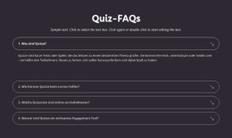 Quiz-FAQs - Kostenlose Zielseite