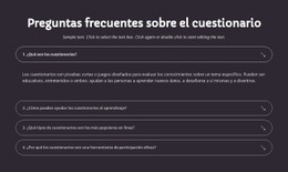 Preguntas Frecuentes Sobre El Cuestionario