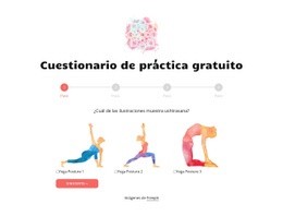Cuestionario De Práctica Gratuito - Plantilla De Maqueta De Sitio Web