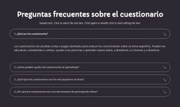 Preguntas Frecuentes Sobre El Cuestionario