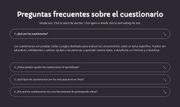 Preguntas Frecuentes Sobre El Cuestionario