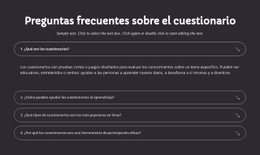 Preguntas Frecuentes Sobre El Cuestionario