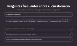 Preguntas Frecuentes Sobre El Cuestionario