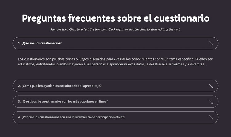 Preguntas frecuentes sobre el cuestionario Plantilla CSS