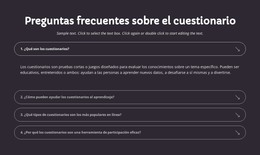 Preguntas Frecuentes Sobre El Cuestionario