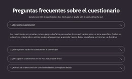 Preguntas Frecuentes Sobre El Cuestionario