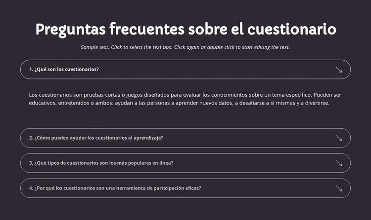 Preguntas frecuentes sobre el cuestionario Plantilla HTML5