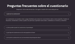 Preguntas Frecuentes Sobre El Cuestionario