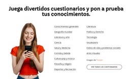 Plantilla De Una Página Más Creativa Para Test Your Trivia