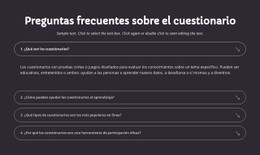 Preguntas Frecuentes Sobre El Cuestionario