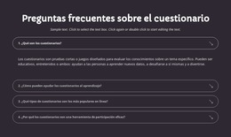 Preguntas Frecuentes Sobre El Cuestionario