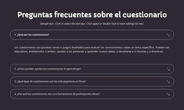 Preguntas Frecuentes Sobre El Cuestionario