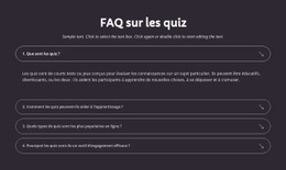 FAQ Sur Les Quiz
