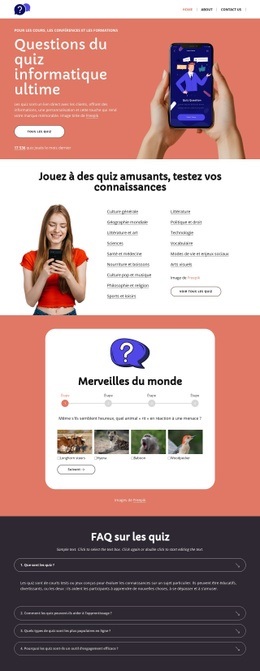 Jouez À Des Quiz Amusants