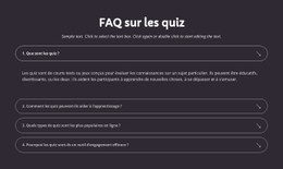 FAQ Sur Les Quiz