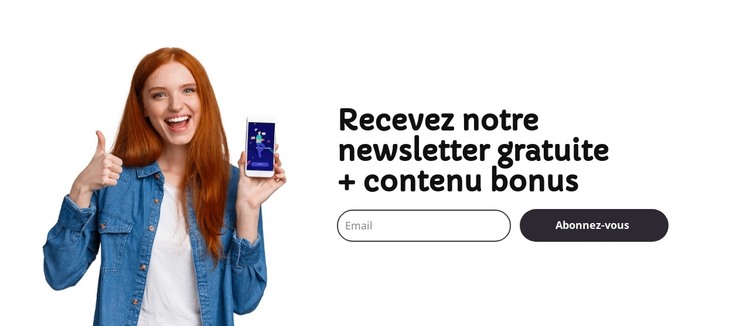 Bulletin d'information électronique gratuit Modèle HTML