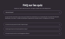 FAQ Sur Les Quiz