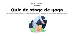 Thème WordPress Le Plus Créatif Pour Quiz De Pratique De Yoga