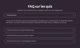 FAQ Sur Les Quiz