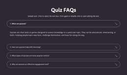 Quiz Faqs