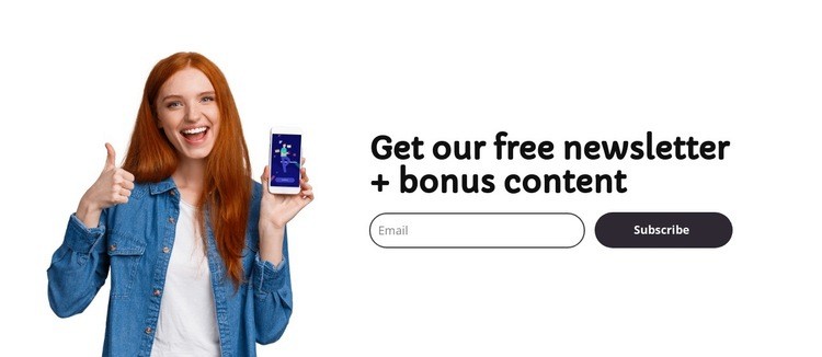 Free email newsletter Html Code Example