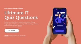 Ultimate Quiz Questions - Ready To Use HTML5 Template
