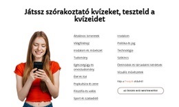 Test Your Trivia - Kreatív Többcélú Webhelytervezés