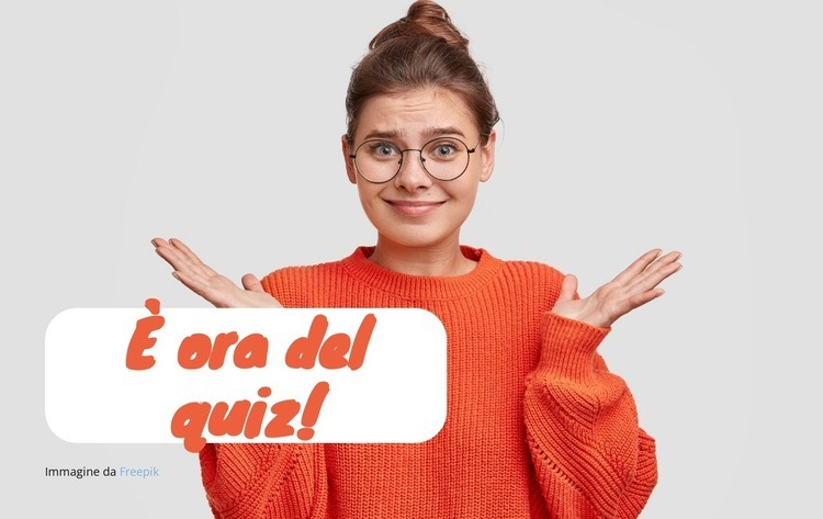 Scoprilo con un quiz Progettazione di siti web