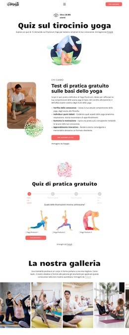 Quiz sulla conoscenza dello yoga Modelli HTML5