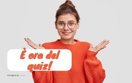 Scoprilo Con Un Quiz: Modello Di Sito Web Per Dispositivi Mobili
