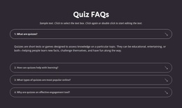 Quiz Faqs