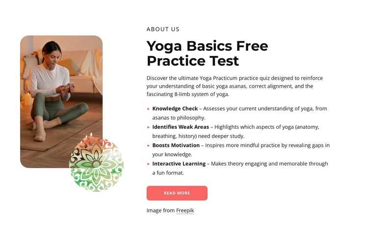 Yoga basics free practice test Joomla Template
