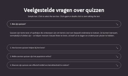 Quiz-Veelgestelde Vragen