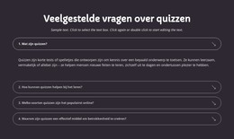 Quiz-Veelgestelde Vragen