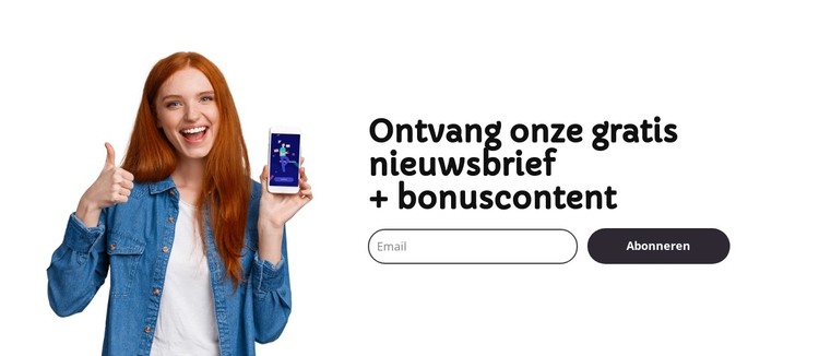 Gratis e-mailnieuwsbrief HTML-sjabloon